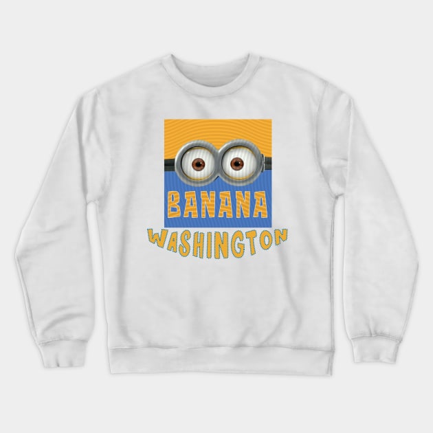 DESPICABLE MINION AMERICA WASHINGTON Crewneck Sweatshirt by LuckYA